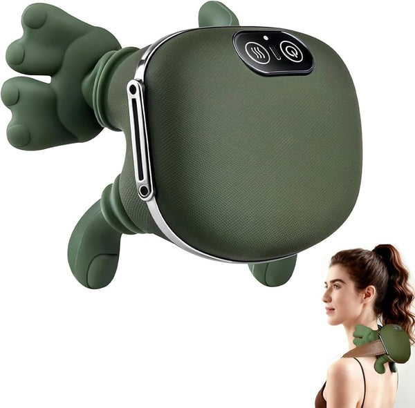 Shoulder and Neck Massager, Bionic Heated Massager, Neck Massager with Fingers, 4D Kneading Massage, Simulates a Real Palm Massage for Comfort, Relax Muscle Tension